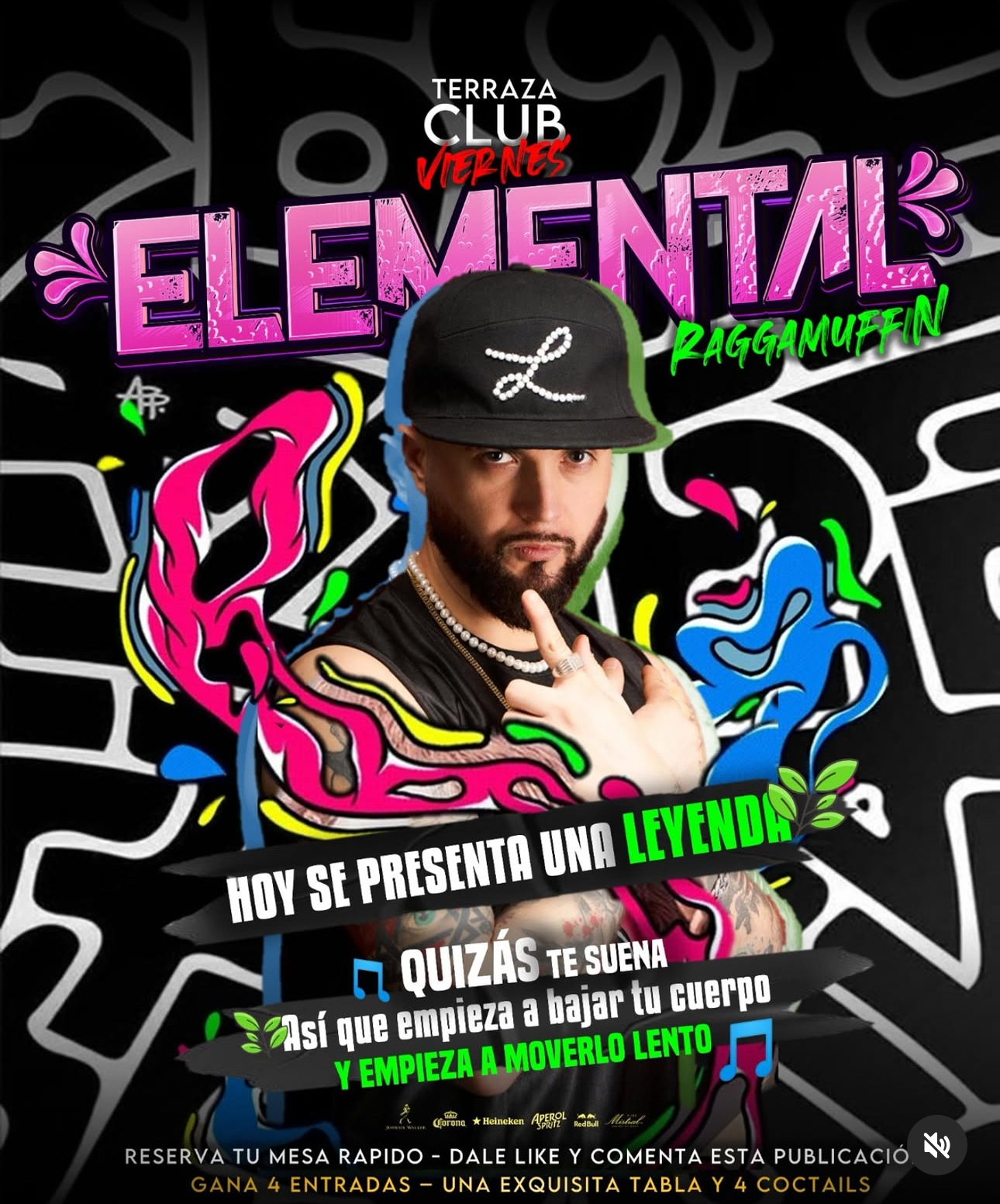 Flayer1 - Terraza club, Ciudad de los andes