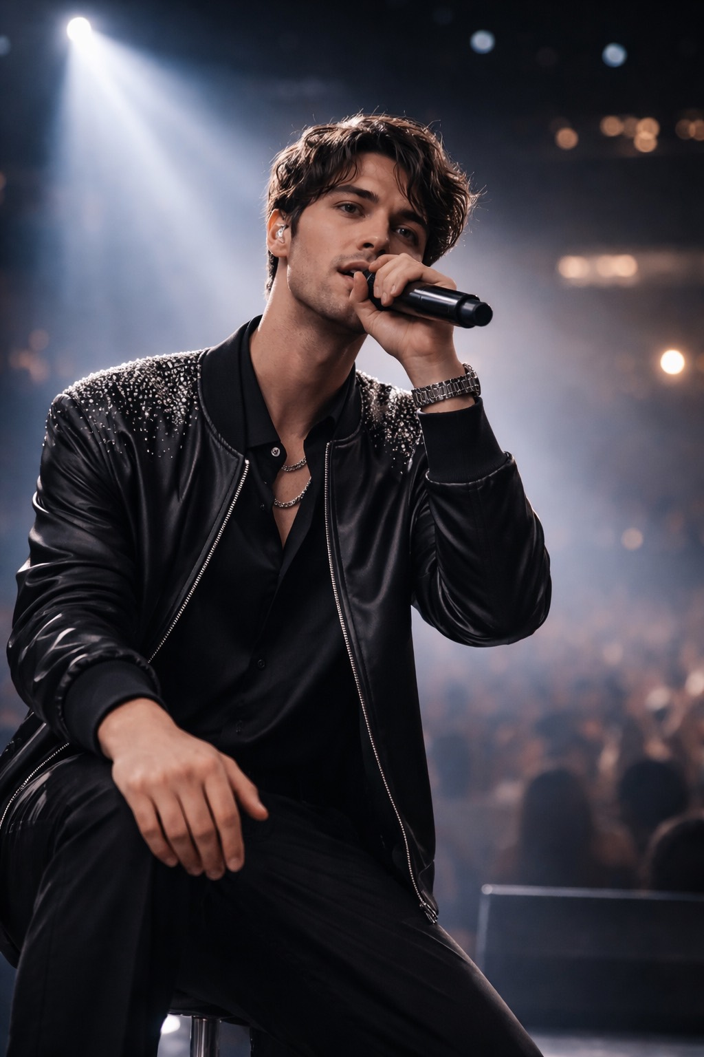 Interpretación en vivo con presencia escénica, como referencia del valor visual que puede reforzar un reel profesional